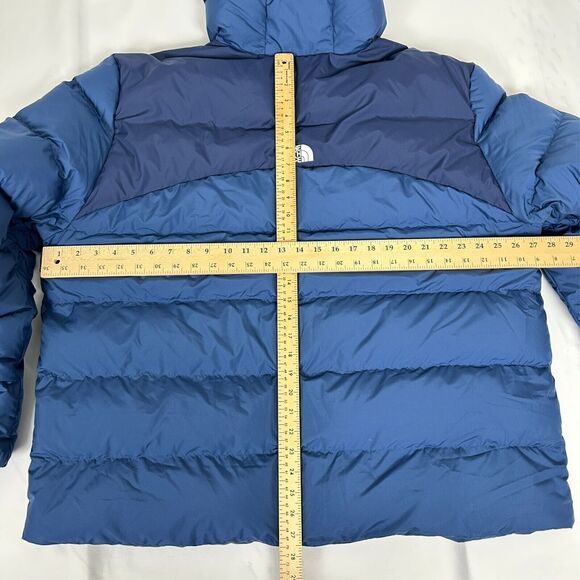 NWT Men's North Face Baltic Hoodie Insulated 600-Down Puffer Jacket XXL Blue B3 - Picture 11 of 11